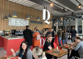 interior of the DQ Cafe in Eastbourne