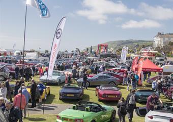 Vehicles on the Western Lawns at Magnificent Motors event in Eastbourne